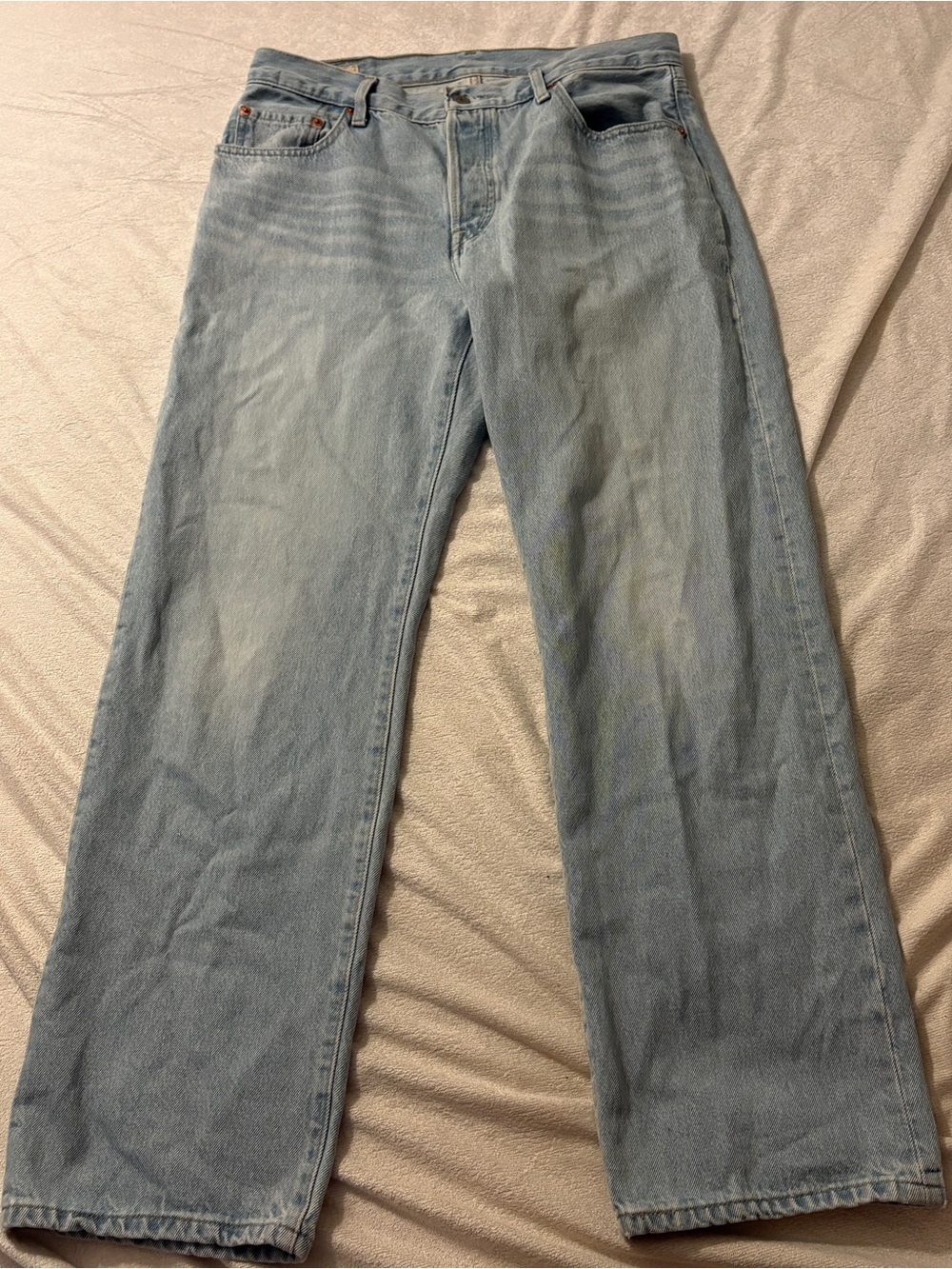 Levi's Pale Blue Wide Leg Jeans